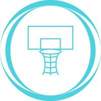 icono de vector de aro de baloncesto