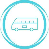 Bus on Airport Vector Icon