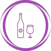 Goblet and Wine Vector Icon