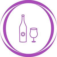 Goblet and Wine Vector Icon