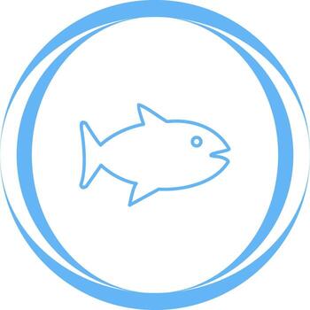 icono de vector de pescado