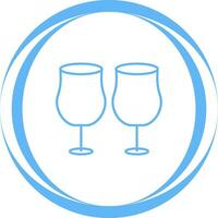 Party Glasses Vector Icon