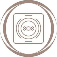 Emergency Button Vector Icon
