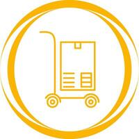 icono de vector de paquete de transporte