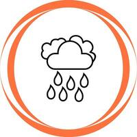 icono de vector de lluvia ligera