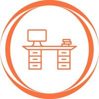 Working Desk Vector Icon