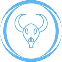 Bull Horns Vector Icon
