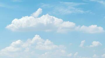 Blue sky with cloud background photo