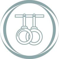 Gym Rings Vector Icon