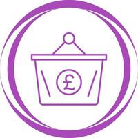 Pound Basket Vector Icon