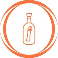 Scroll in Bottle Vector Icon