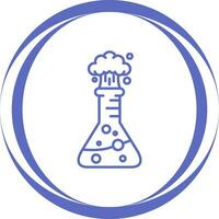 icono de vector de explosión de laboratorio