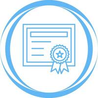 icono de vector de certificado