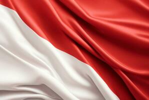 Indonesia Flag background. Full frame. AI Generative photo