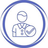 Man Accept Vector Icon