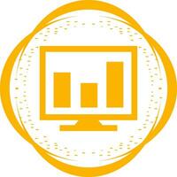Analytics on screen Vector Icon
