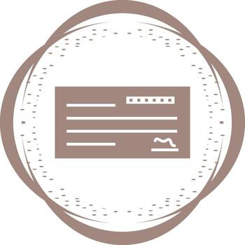 Cheque Vector Icon