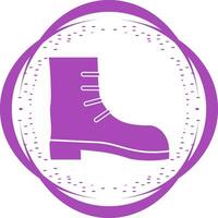 icono de vector de bota de camping