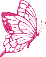 borboleta Rosa para decoração e Projeto. png
