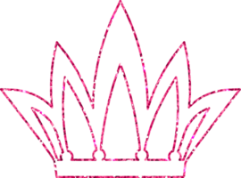 krona rosa för dekoration och design. png