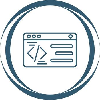 icono de vector de programación