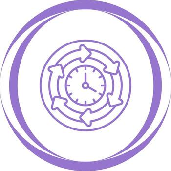 icono de vector de tiempo de procesamiento