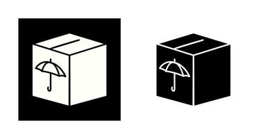 icono de vector de caja empaquetada