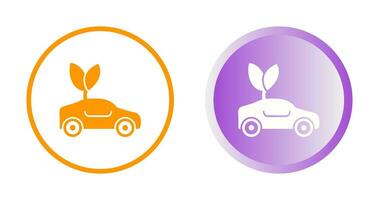 Eco friendly Car Vector Icon