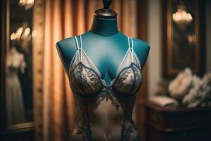 Sensual lingerie on a mannequin. ai generative photo