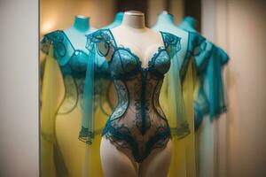 Sensual lingerie on a mannequin. ai generative photo