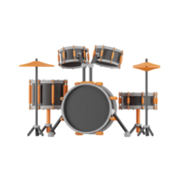 tambour ensemble la musique studio 3d des illustrations png