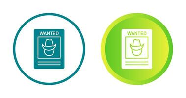 Wanted Poster Vector Icon