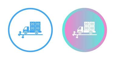 Multiple Delivery Points Vector Icon