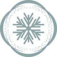 icono de vector de copo de nieve