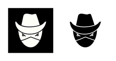 icono de vector de bandido