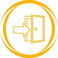Exit Door Vector Icon