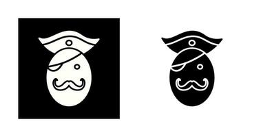 Pirate in Hat Vector Icon