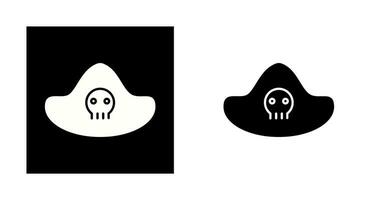 icono de vector de sombrero pirata