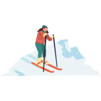 snowboard ao ar livre aventura cor 2d ilustrações png