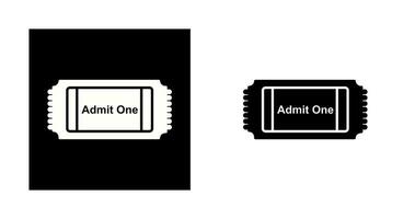 Movie Ticket Vector Icon