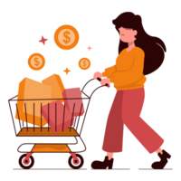 Work Activity Shopping Vector Illustration png