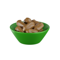 kurma in mok Ramadhan kareem 3d illustraties png