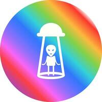 Alien Abduction Vector Icon