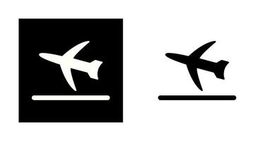 icono de vector de despegue de vuelo