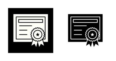 icono de vector de certificado