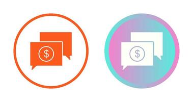 Money Talk Vector Icon