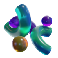 astratto forma bicchiere 10 3d illustrazione png