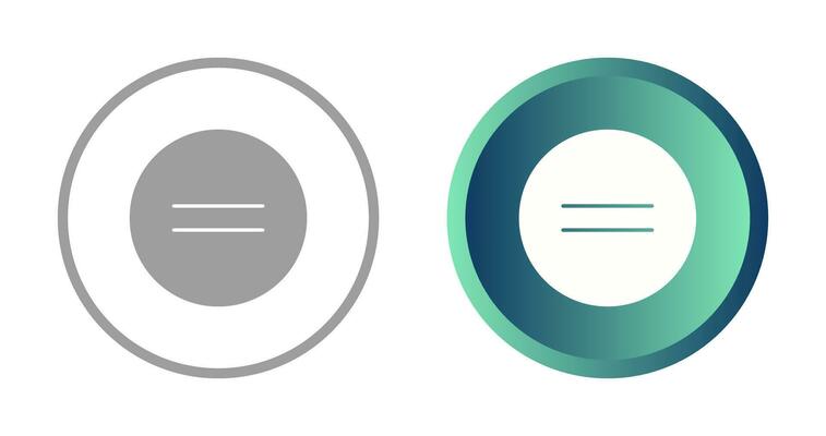 Equal To Vector Icon