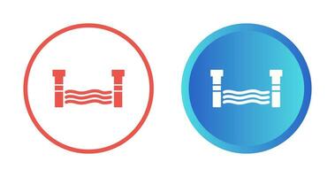 Water Dam Vector Icon