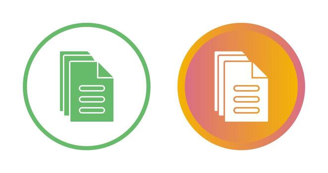 icono de vector de documento